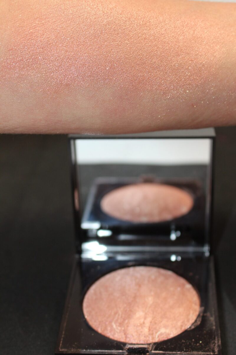 It is a cross between a peach and a pink glow on the skin