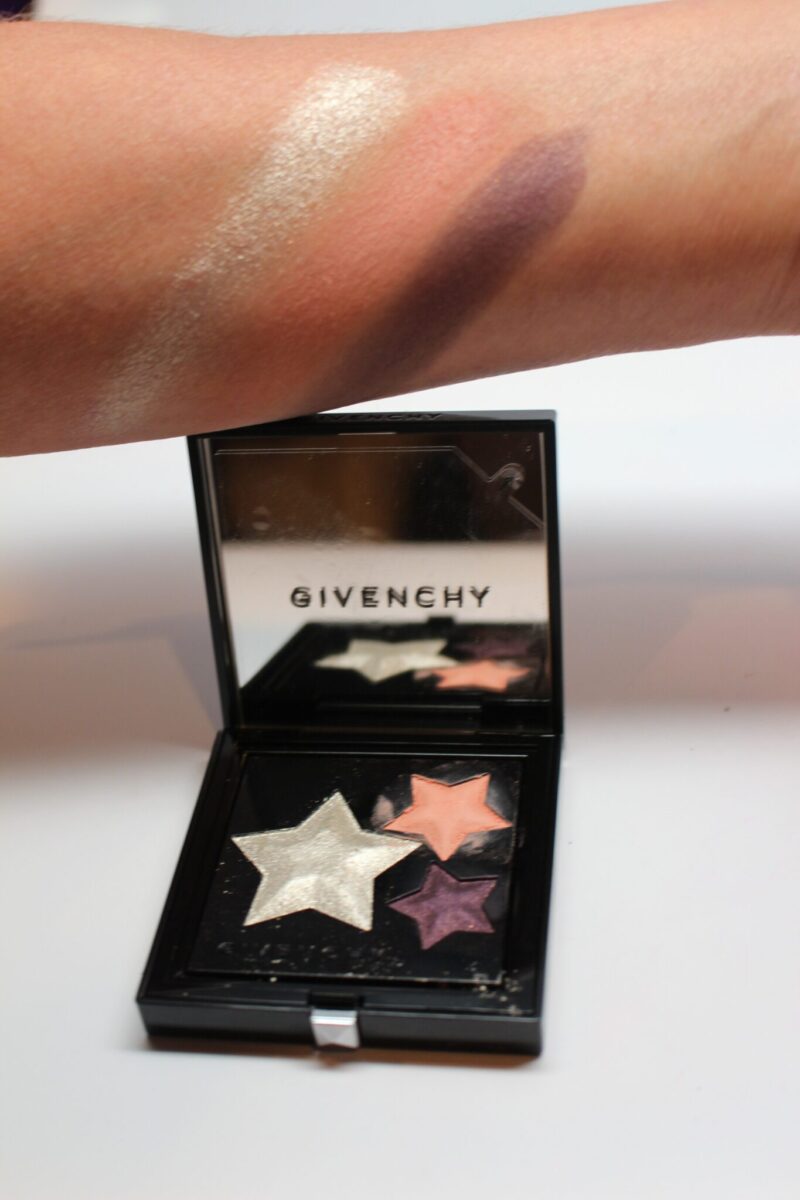 Givenchy-Le-Prism-Superstellar-eye-shadow-palette-three-shade swatches