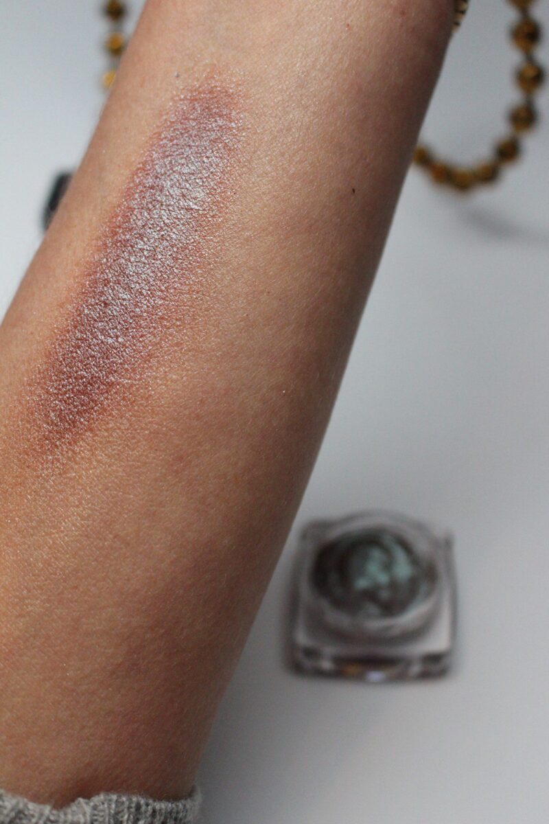 When I move my arm, the color takes on a whole new appearance, but it is the same swatch as the previous picture