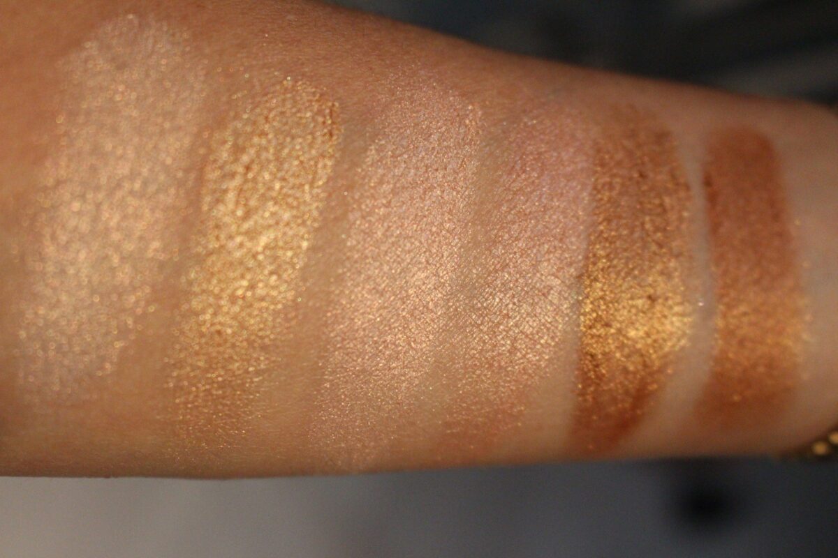 estee-edit-cheek-and-eye-shadow-highlighters-glow-palette-swatches-makeup-swatches-sephora-holiday