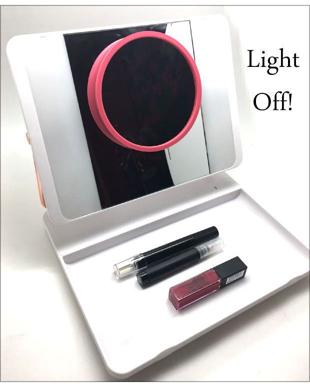Spotlite-HD-makeup-mirror-LED-twomagnifications-tray-lights-off