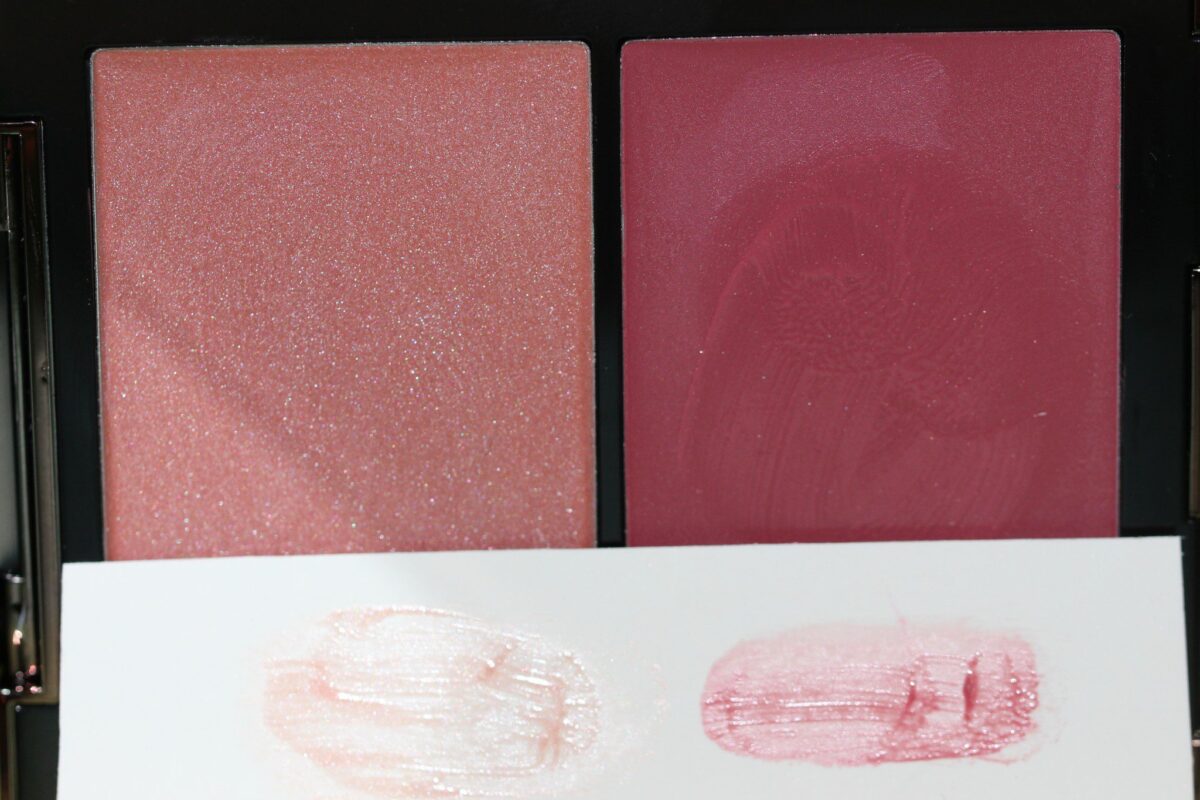 Sublimate shades are extremely sheer - swatches on white paper