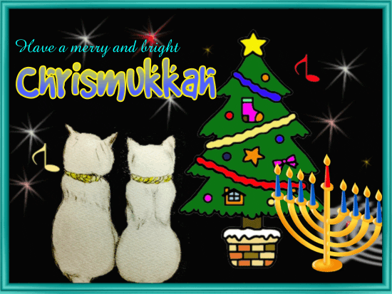 MY FAMILY AND I CELEBRATE BOTH HOLIDAYS, AND EVIDENTLY, IT HAS A NAME, WHEN YOU CELEBRATE BOTH CHRISTMAS AND HANNUKAH