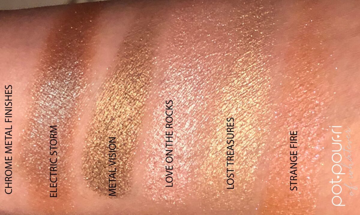 CHROME METAL SHADOW SWATCHES