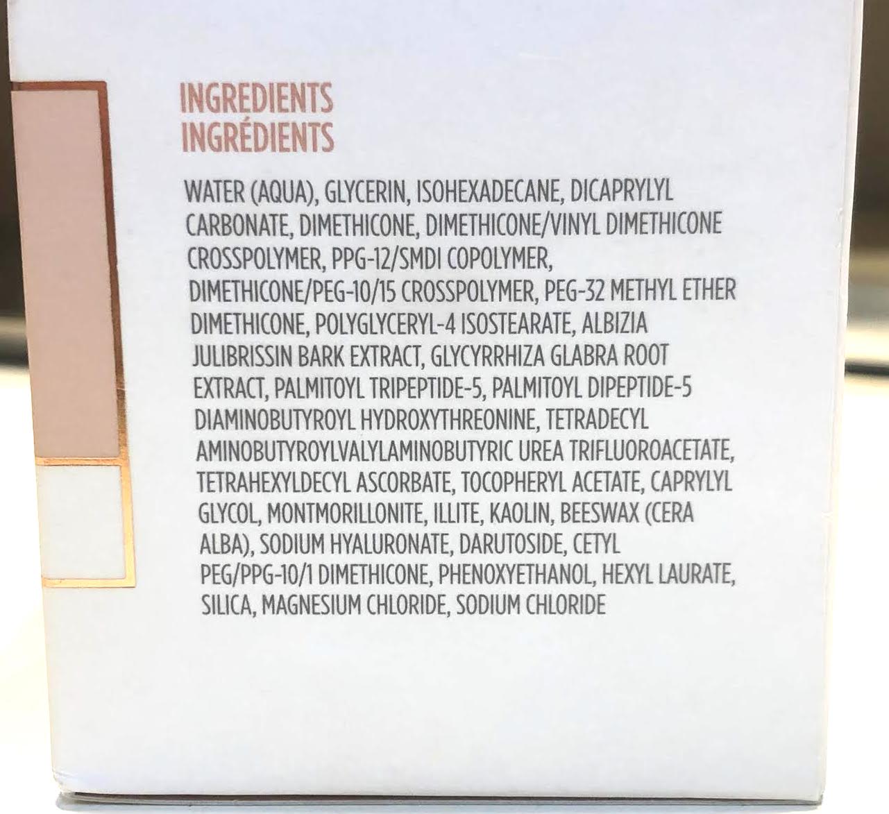 INGREDIENTS FOR THE BEHOLDER LIFTING EYE AND LID CREAM