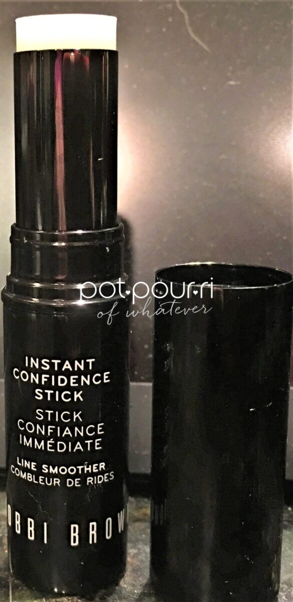 Instant confident stick -remove top and twist bottom to roll up the stick