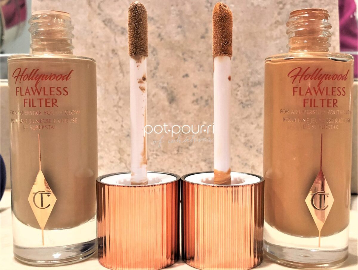 HOLLYWOOD-FLAWLESS-FILTER-SIGNATURE-CHARLOTTE-TILBURY-GOLD-LID/DOE-FOOTED-APPLICATOR