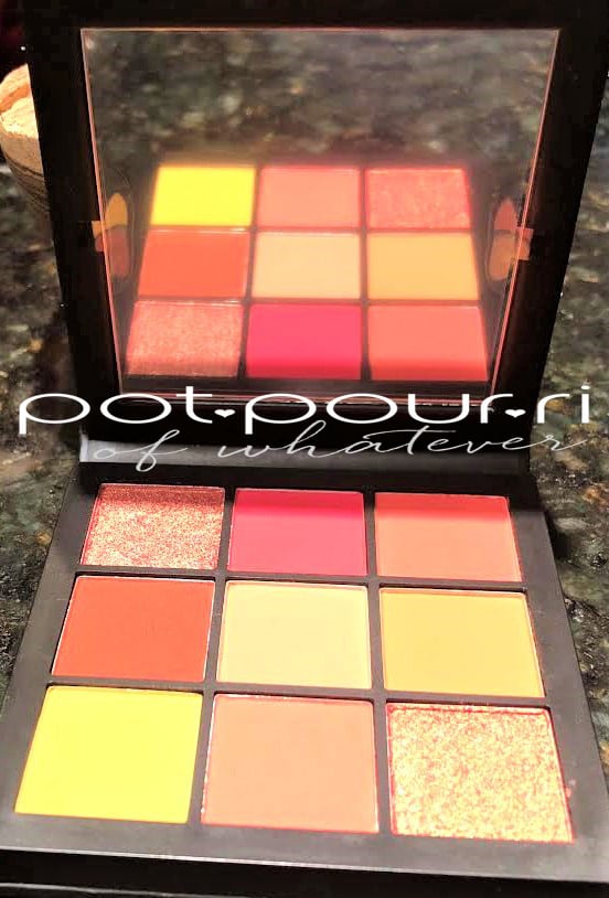 HUDA BEAUTY NEW OBSESSION PALETTES CORAL OBSESSION FULL SIZED MIRROR