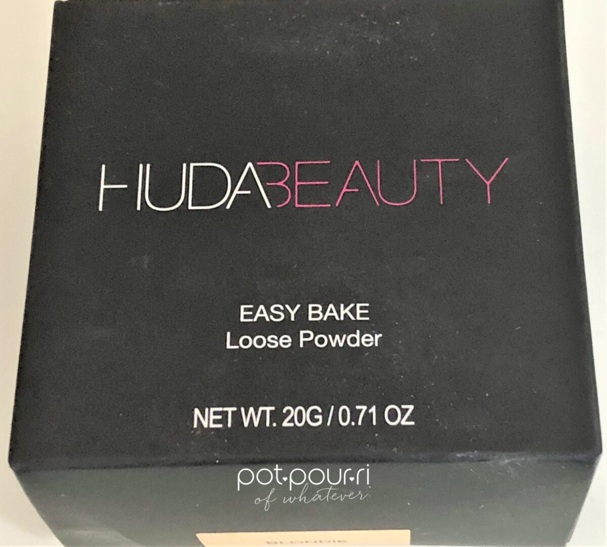 HUDA EASY BAKE POWDER PACKAGING BOX