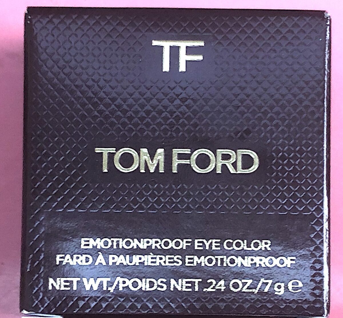 TOM FORD EMOTIONLESS EYE COLOR PACKAGING OUTER BOX