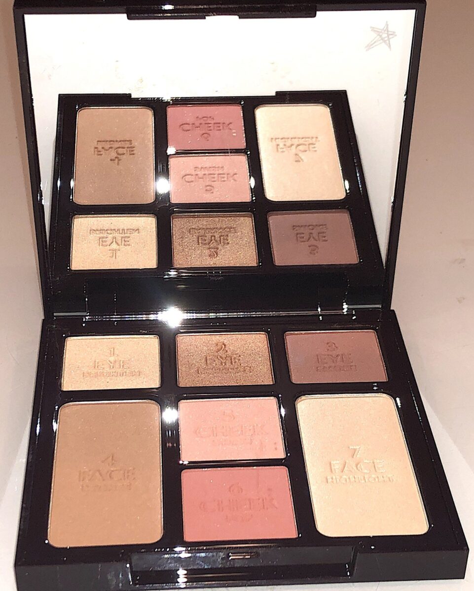 THE CHARLOTTE TILBURY STONED ROSE BUNDLE INSTANT LOOK IN A FACE INSIDE THE PALETTE