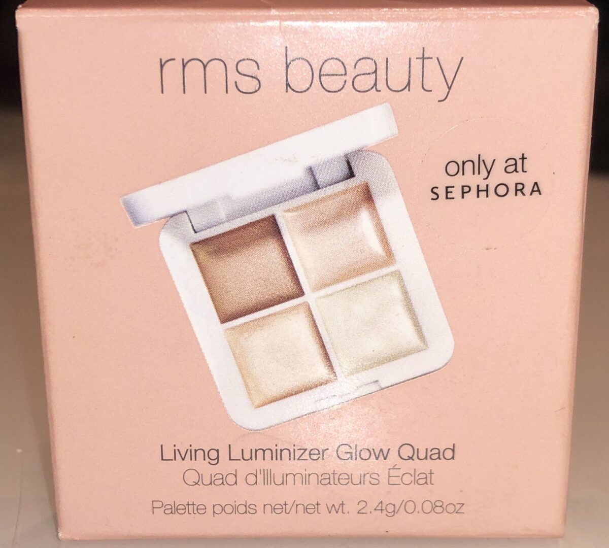 THE FRONT OF THE RMS LIVING LUMINIZER GLOW QUAD MINI