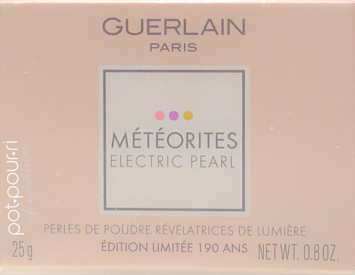 GUERLAIN METEORITES ELECTRIC PEARL PACKAGING OUTER BOX