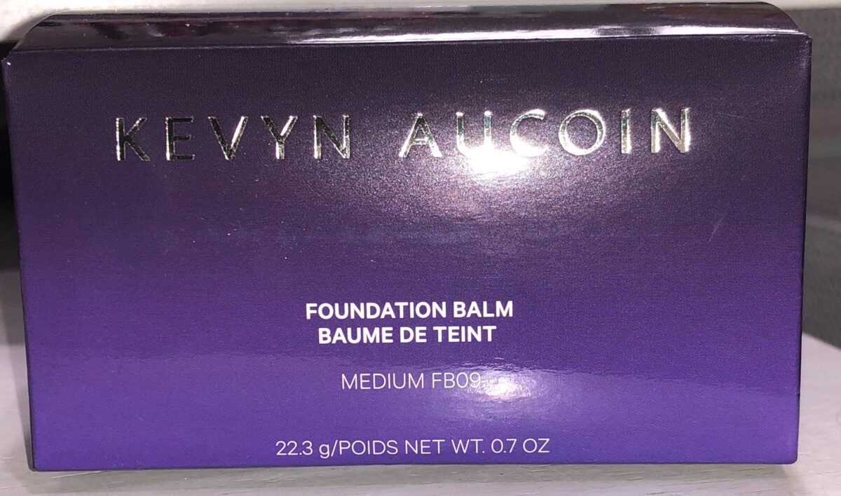 KEVYN AUCOIN FOUNDATION BALM PACKAGING OUTER BOX