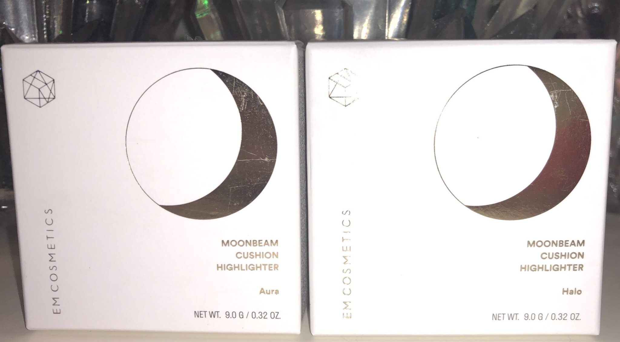 EM COSMETICS MOONBEAM CUSHION HIGHLIGHTER OUTER BOXES