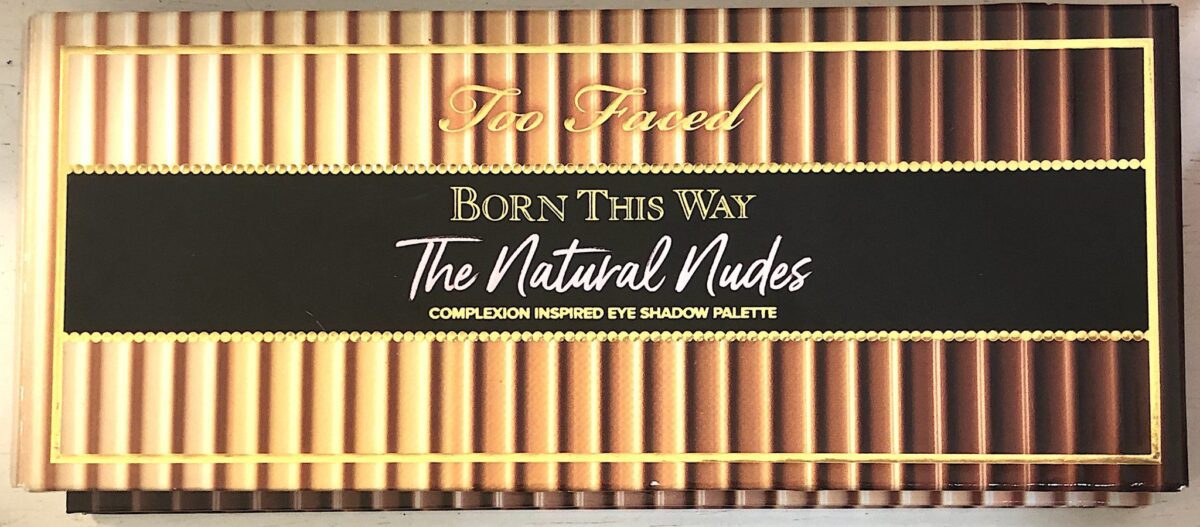 TOO FACED THE NATURAL NUDES EYESHADOW PALETTE OUTER BOX
