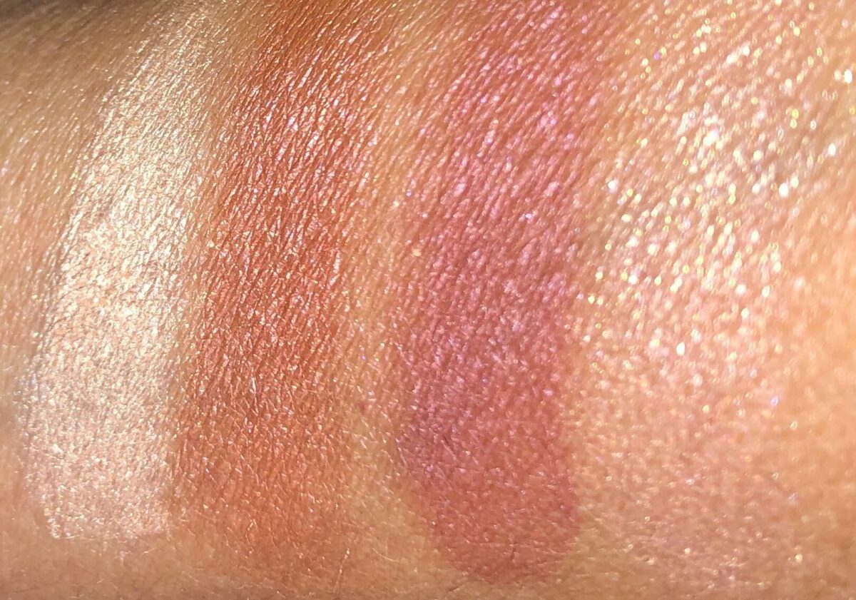 swatches l to r: prime, enhance, smoke and pop