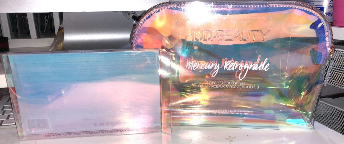 PACKAGING FOR THE HUDA MERCURY RETROGRADE COLLECTION