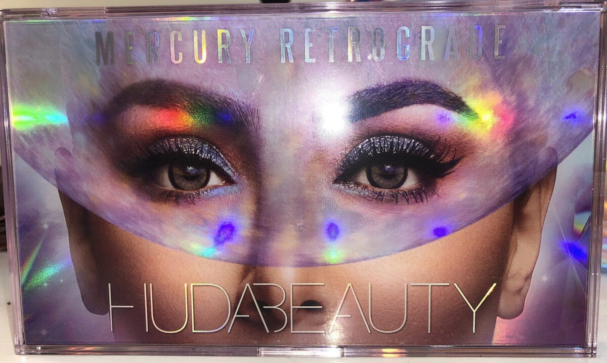 OUTER BOX FOR HUDA MERCURY RETROGRADE COLLECTION EYESHADOW PALETTE