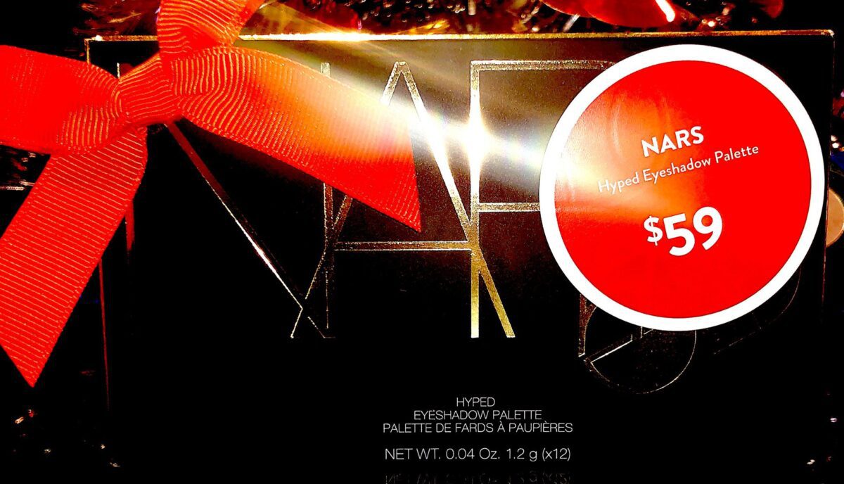 THE NARS STUDIO 54 HOLIDAY HYPED EYESHADOW PALETTE OUTER PACKAGING