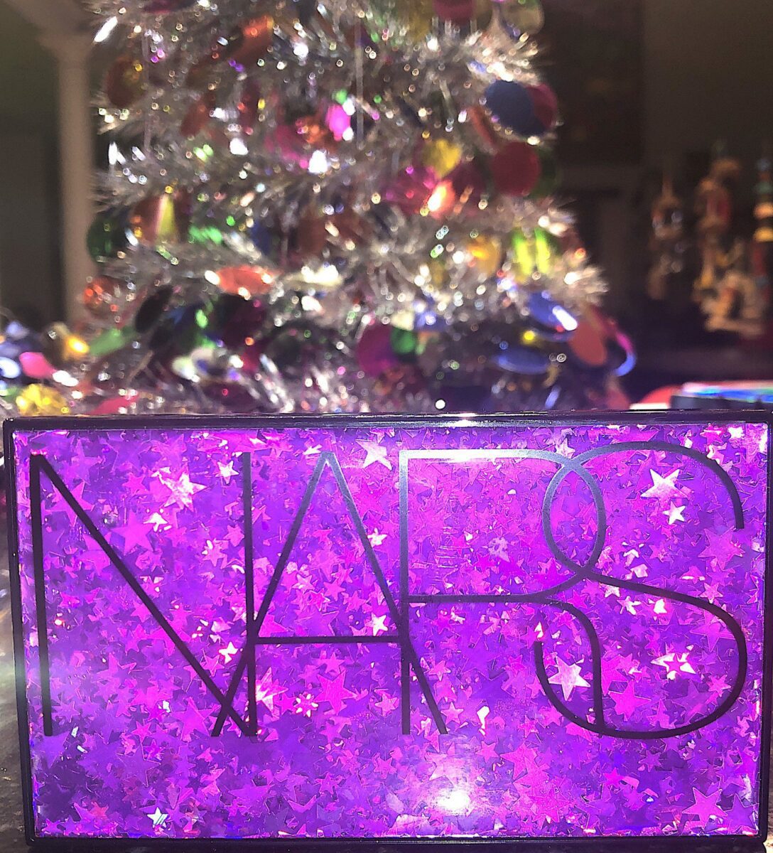 THE FRONT OF THE NARS STUDIO 54 HOLIDAY HYPED EYESHADOW PALETTE
