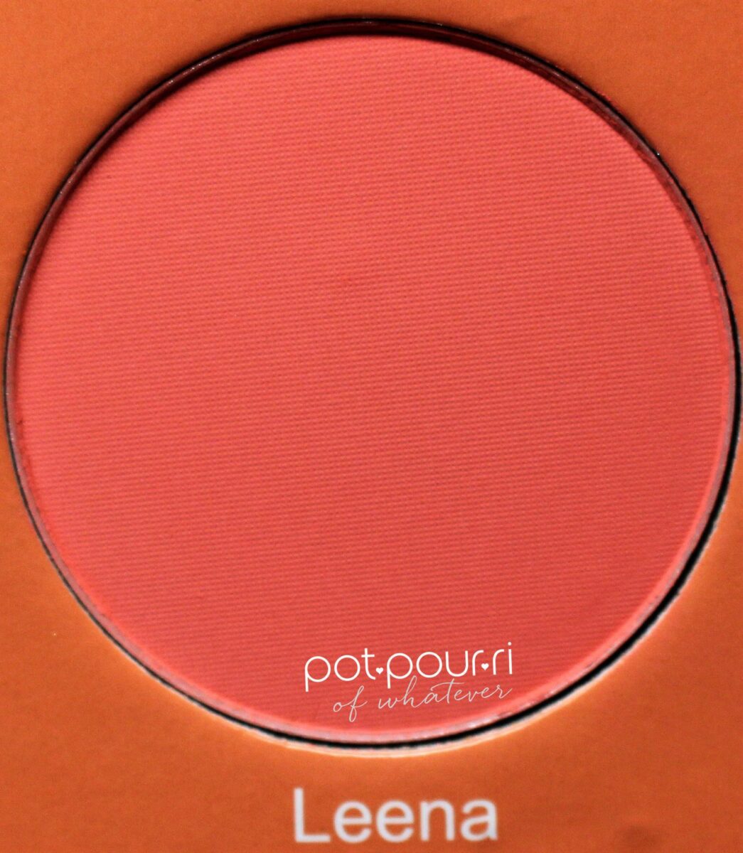 Juvia-saharan-vol-11-blush-palette-Leena-watermellon-peachy-pink-matte