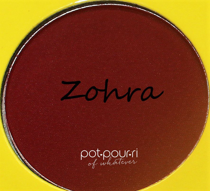 Juvia's-Saharan-Moroccan-11-eyeshadows-Zohra-rich-pinkish-red-matte