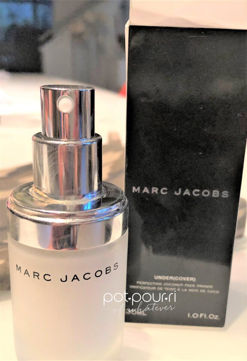MARC JACOBS UNDERCOVER COCONUT FACE PRIMER PACKAGING BOX AND BOTTLE