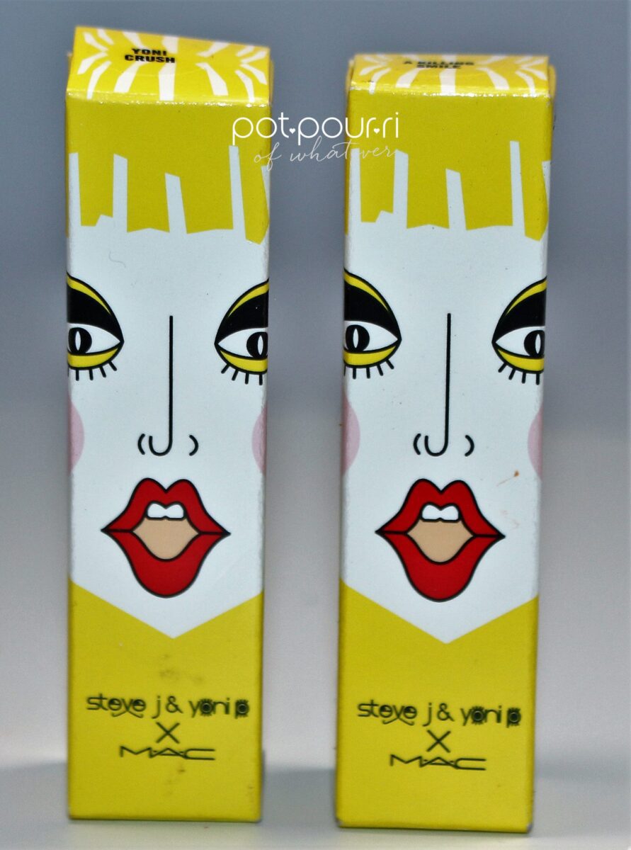 Mac X Steve and Yoni lipstick packaging