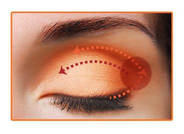 orange eye shadow