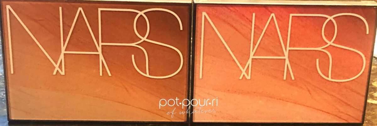 NARS SUMMER LIGHTS HOT NIGHTS SUMMER PALETTES OUTER BOXES PACKAGING