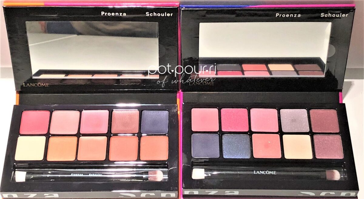 WARM AND COLD CHROMA EYE SHADOW PAETTES LANCOME X PROENZA SCHOULDER FALL COLLECTION