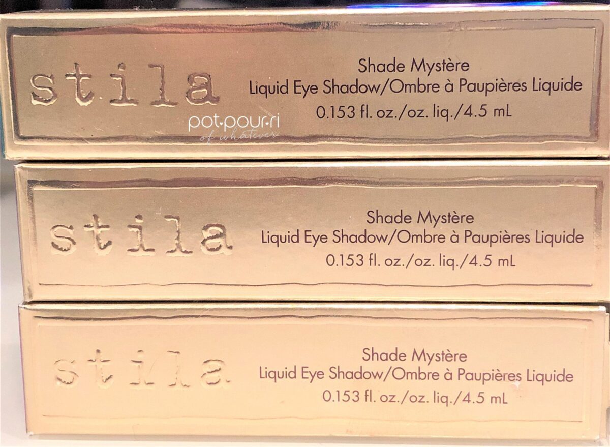 Stila Shade Mystere Liquid Eye Shadow Packaging Box