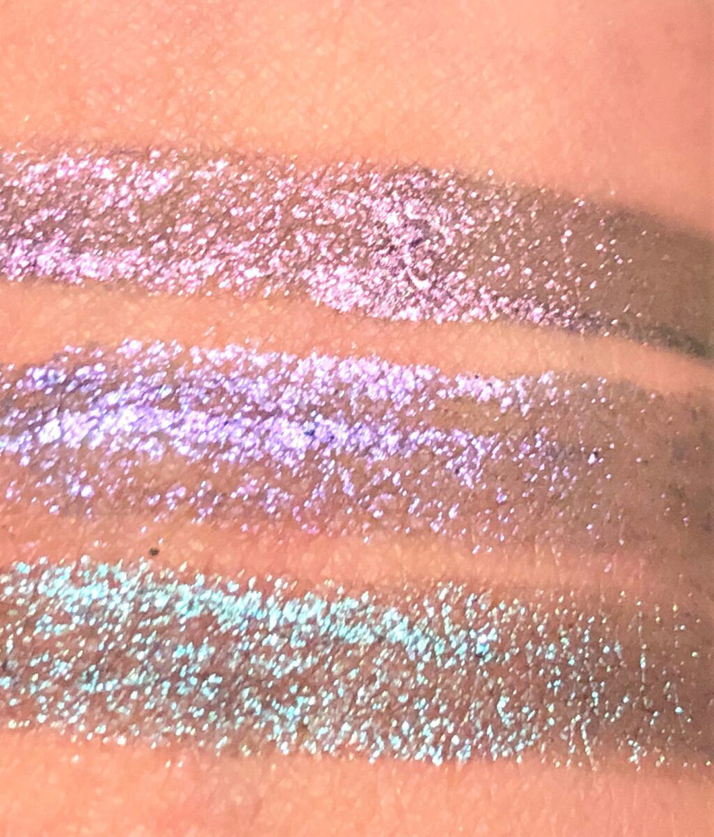 Swatches-top enigmatic, middle spellbound, bottom mystic