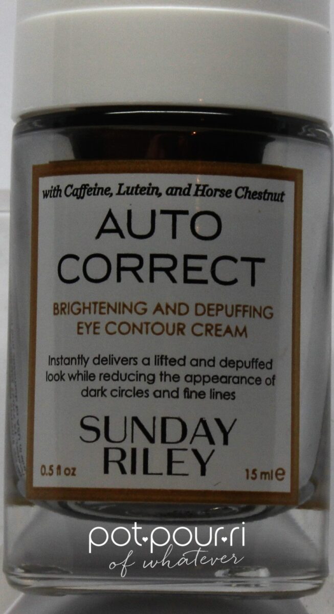 Sunday Riley Auto Correct Eye Cream Bottle