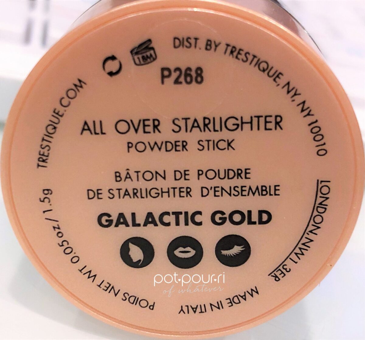 TRESTIQUE ALL OVER STARLIGHTER IN GALACTIC GOLD