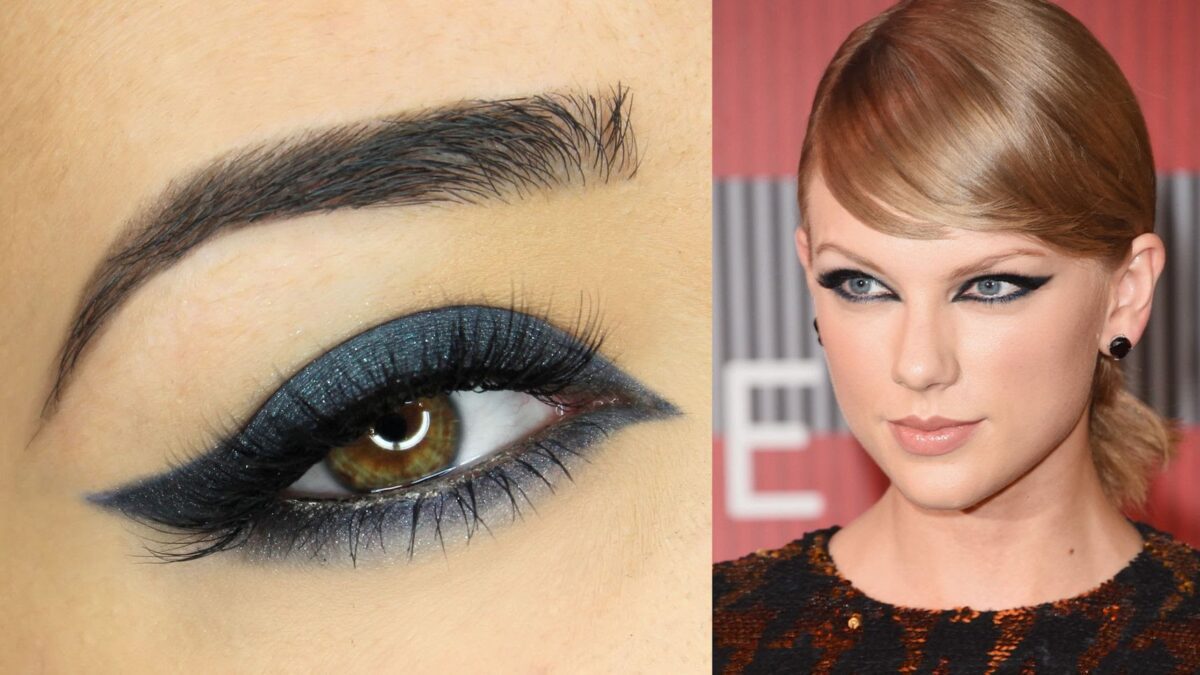 Taylor-swift cat eye makeup