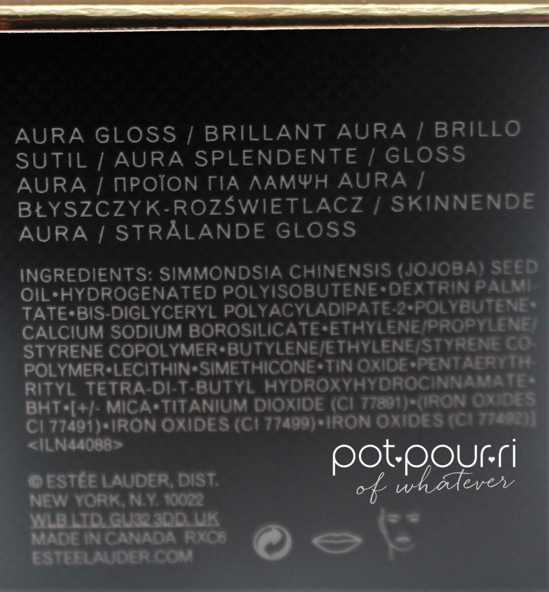 Aura Gloss ingredients
