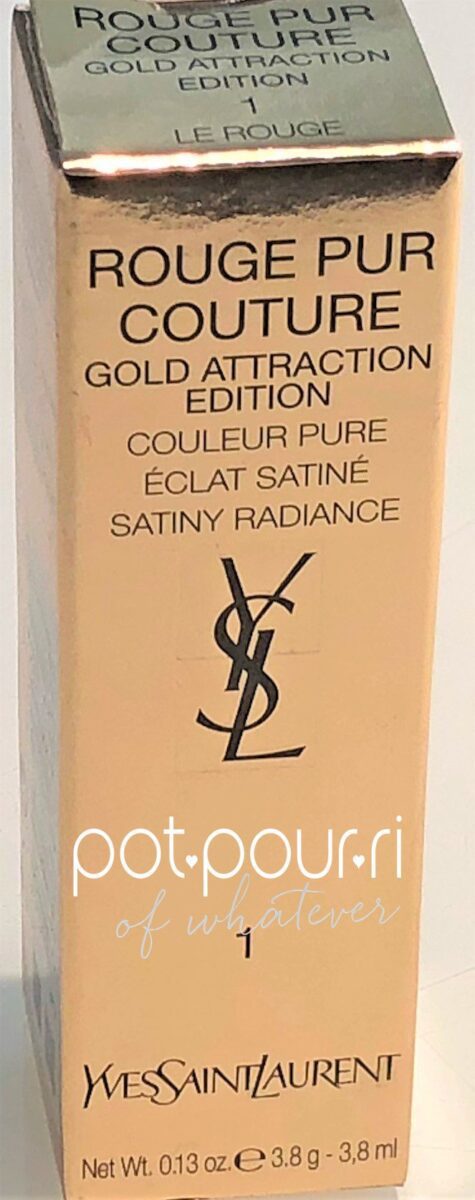 PACKAGING YSL ROUGE PURE COUTURE LIPSTICK