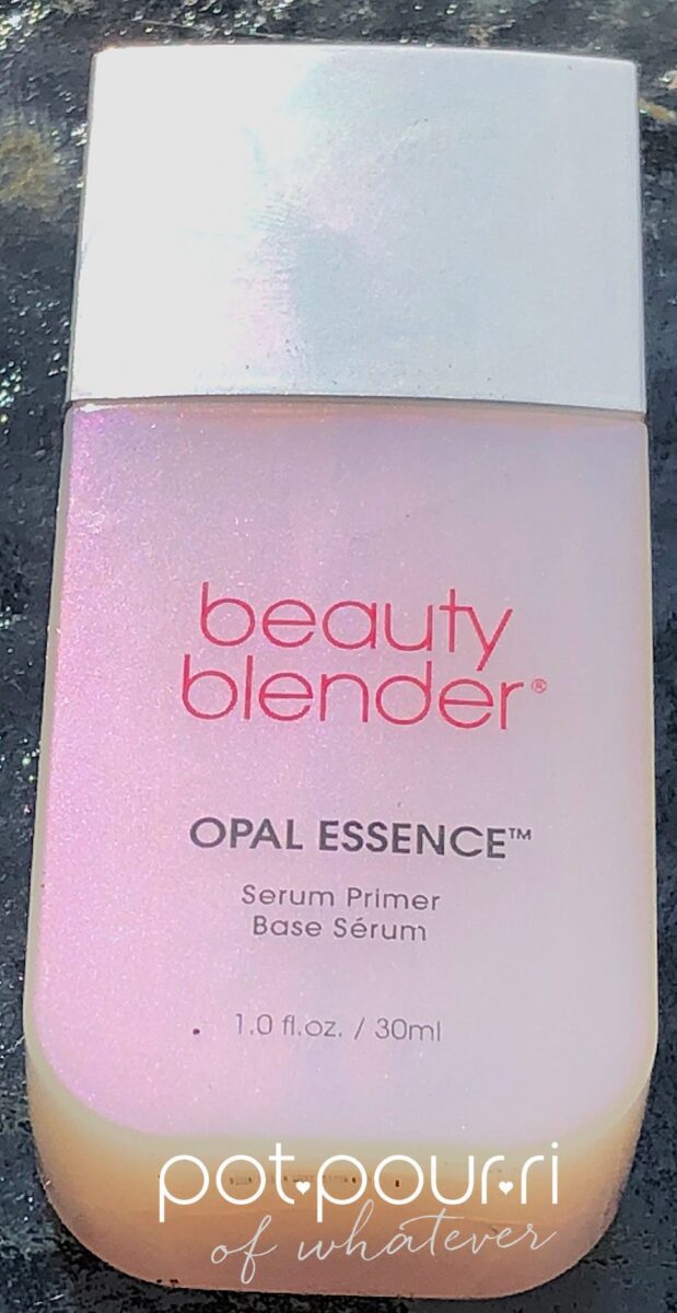 Beauty Blender Opal Essence Primer comes in a frosted bottle