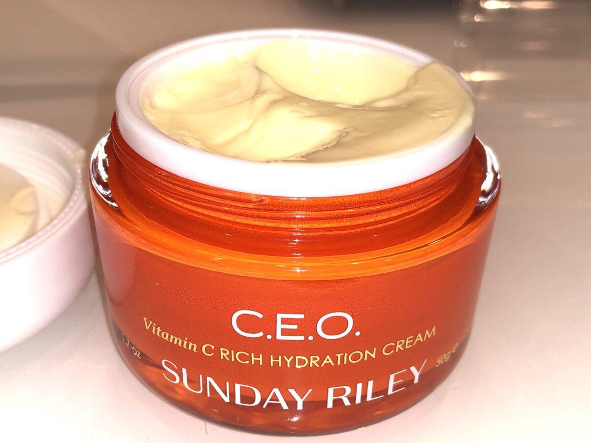 THE VITAMIN C CREAM IS WHIPPED, AND APPLIES SMOOTHLY