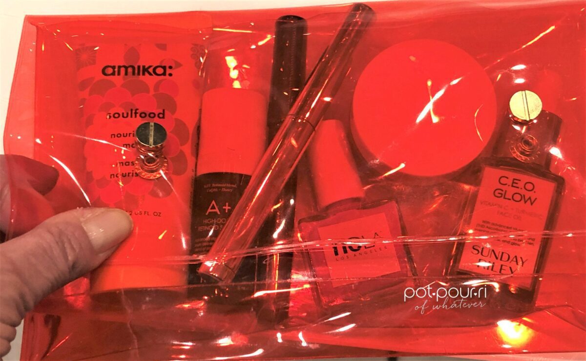 JANUARY EDITION ALLURE BEAUTY BOX POUCH AND PRODUCTS