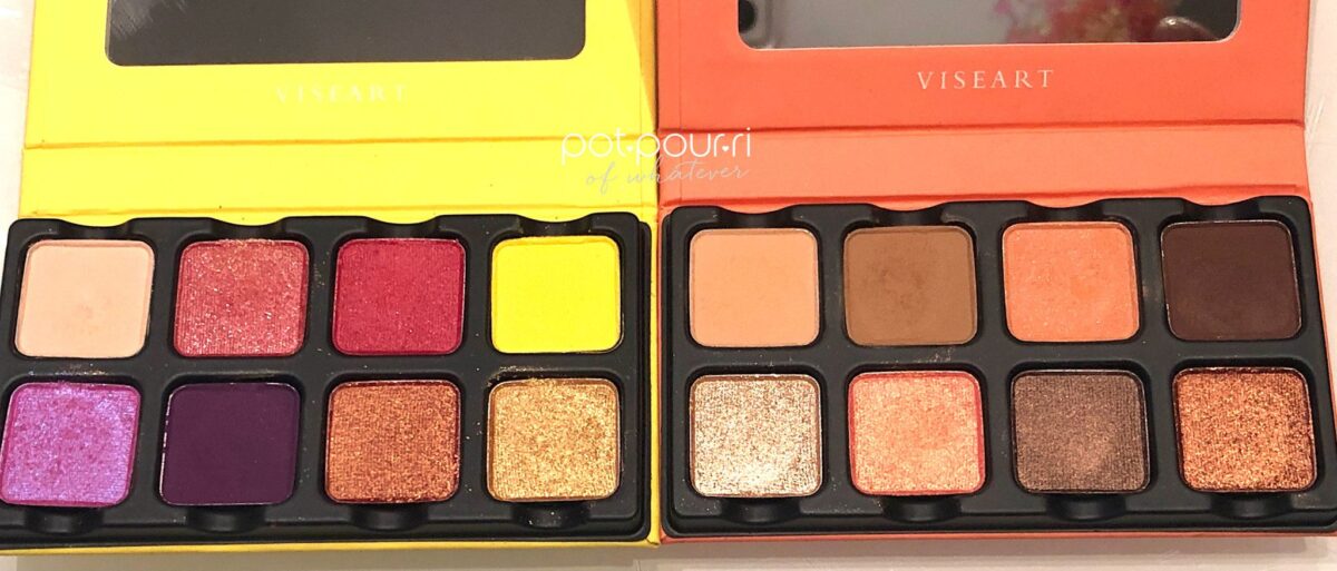THE VISEART PETIT PRO PALETTES IN SOLEIL AND APRICOTINE